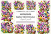 Easter Bird House Clipart Bundle 2