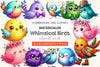 Whimsical Birds Clipart Bundle 2