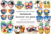 Summer Sun Glass Clipart Bundle