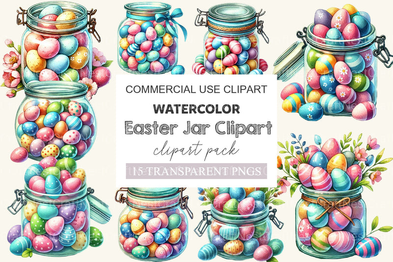 Easter Jar Clipart Bundle - CraftNest - Digital Crafting and Art