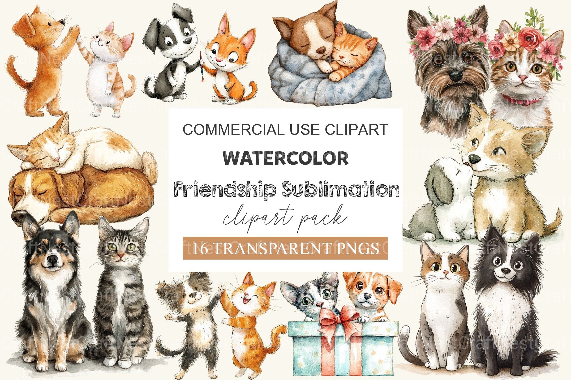 Friendship Clipart Bundle - CraftNest - Digital Crafting and Art