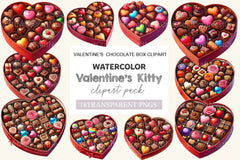 Valentine's Chocolate Box Clipart Bundle - CraftNest - Digital Crafting and Art