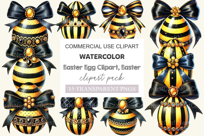 Easter Egg Easter Clipart Bundle - CraftNest - Digital Crafting and Art