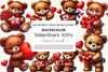 Valentines Teddy Bear Clipart Bundle