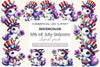 4th Of July Unicorn Clipart Bundle 2