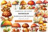 Mushrooms Fall Autumn Clipart Bundle 2