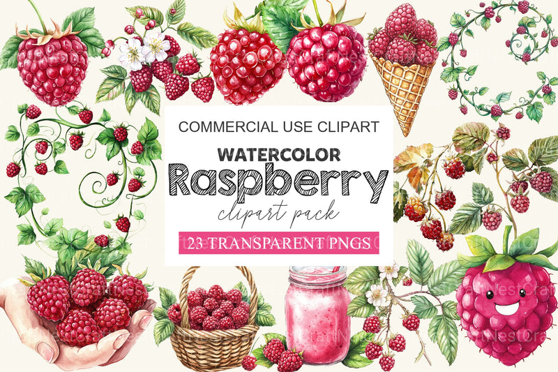 Raspberry Clipart Bundle 2 - CraftNest - Digital Crafting and Art