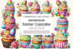 Easter Cupcake Clipart Bundle 2 - CraftNest - Digital Crafting and Art