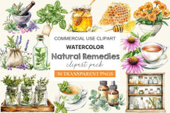 Natural Remedies Clipart Bundle 2 - CraftNest - Digital Crafting and Art