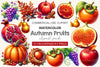 Autumn Fruits Clipart Bundle 3
