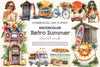 Retro Summer Clipart Bundle 2