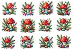 Easter Mushroom Clipart Bundle - CraftNest - Digital Crafting and Art