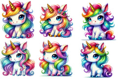 Cute Unicorn Clipart Bundle 8 - CraftNest - Digital Crafting and Art