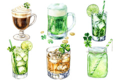 St Patrick's Day Drinks Clipart Bundle 3 - CraftNest - Digital Crafting and Art