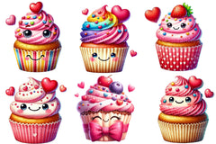 Valentine's Day Cupcakes Clipart Bundle 2 - CraftNest - Digital Crafting and Art