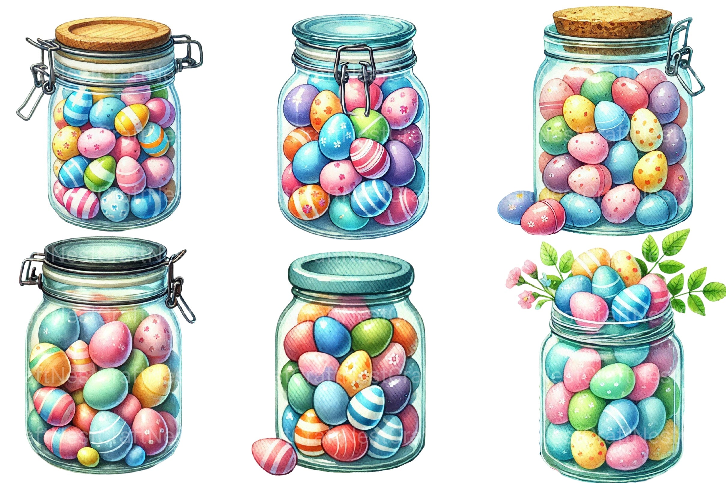 Easter Jar Clipart Bundle - CraftNest - Digital Crafting and Art