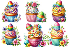 Easter Cupcake Clipart Bundle 2 - CraftNest - Digital Crafting and Art