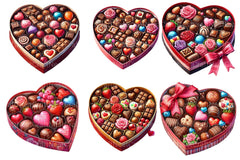 Valentine's Chocolate Box Clipart Bundle - CraftNest - Digital Crafting and Art