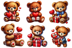 Valentines Teddy Bear Clipart Bundle - CraftNest - Digital Crafting and Art