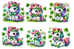 St Patrick's Day Cute Unicorn's Clipart Bundle - CraftNest - Digital Crafting and Art