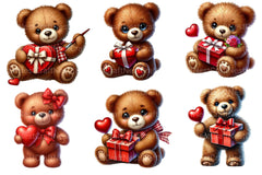 Valentines Teddy Bear Clipart Bundle - CraftNest - Digital Crafting and Art