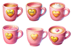 Valentine's Mug Clipart Bundle - CraftNest - Digital Crafting and Art