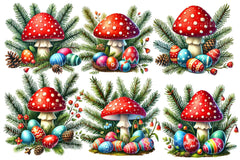 Easter Mushroom Clipart Bundle - CraftNest - Digital Crafting and Art