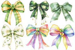 St Patrick's Day Bow Clipart Bundle 2 - CraftNest - Digital Crafting and Art