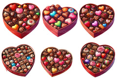 Valentine's Chocolate Box Clipart Bundle - CraftNest - Digital Crafting and Art