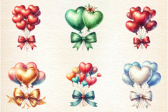 Valentine's Day Balloons Clipart Bundle - CraftNest - Digital Crafting and Art
