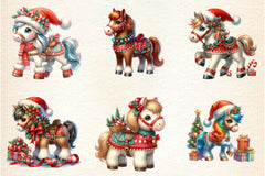 Christmas Horse Clipart Bundle 2 - CraftNest - Digital Crafting and Art
