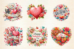 Valentine's Day Clipart Bundle 99 - CraftNest - Digital Crafting and Art