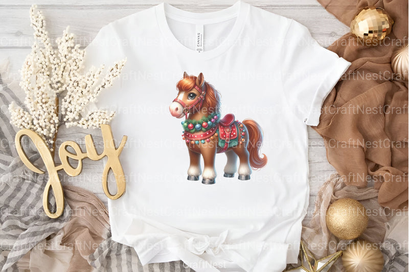Christmas Horse Clipart Bundle 2 - CraftNest - Digital Crafting and Art
