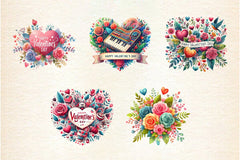 Valentine's Day Clipart Bundle 99 - CraftNest - Digital Crafting and Art