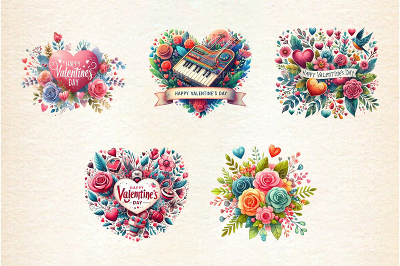 Valentine's Day Clipart Bundle 99 - CraftNest - Digital Crafting and Art