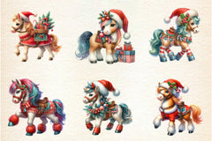 Christmas Horse Clipart Bundle 2 - CraftNest - Digital Crafting and Art