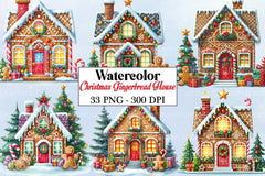 Christmas Gingerbread House Clipart Bundle 55 - CraftNest - Digital Crafting and Art