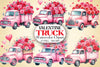 Valentine Truck Clipart Bundle 7
