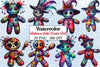 Halloween Gothic Voodoo Doll Clipart Bundle 1