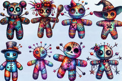 Halloween Gothic Voodoo Doll Clipart Bundle 1 - CraftNest - Digital Crafting and Art