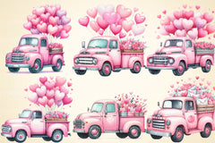 Valentine Truck Clipart Bundle 7 - CraftNest - Digital Crafting and Art