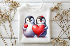 Valentine Penguin Clipart Bundle 99 - CraftNest - Digital Crafting and Art