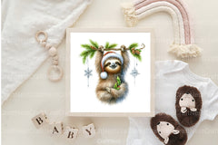 Christmas Sloth Clipart Bundle 2 - CraftNest - Digital Crafting and Art