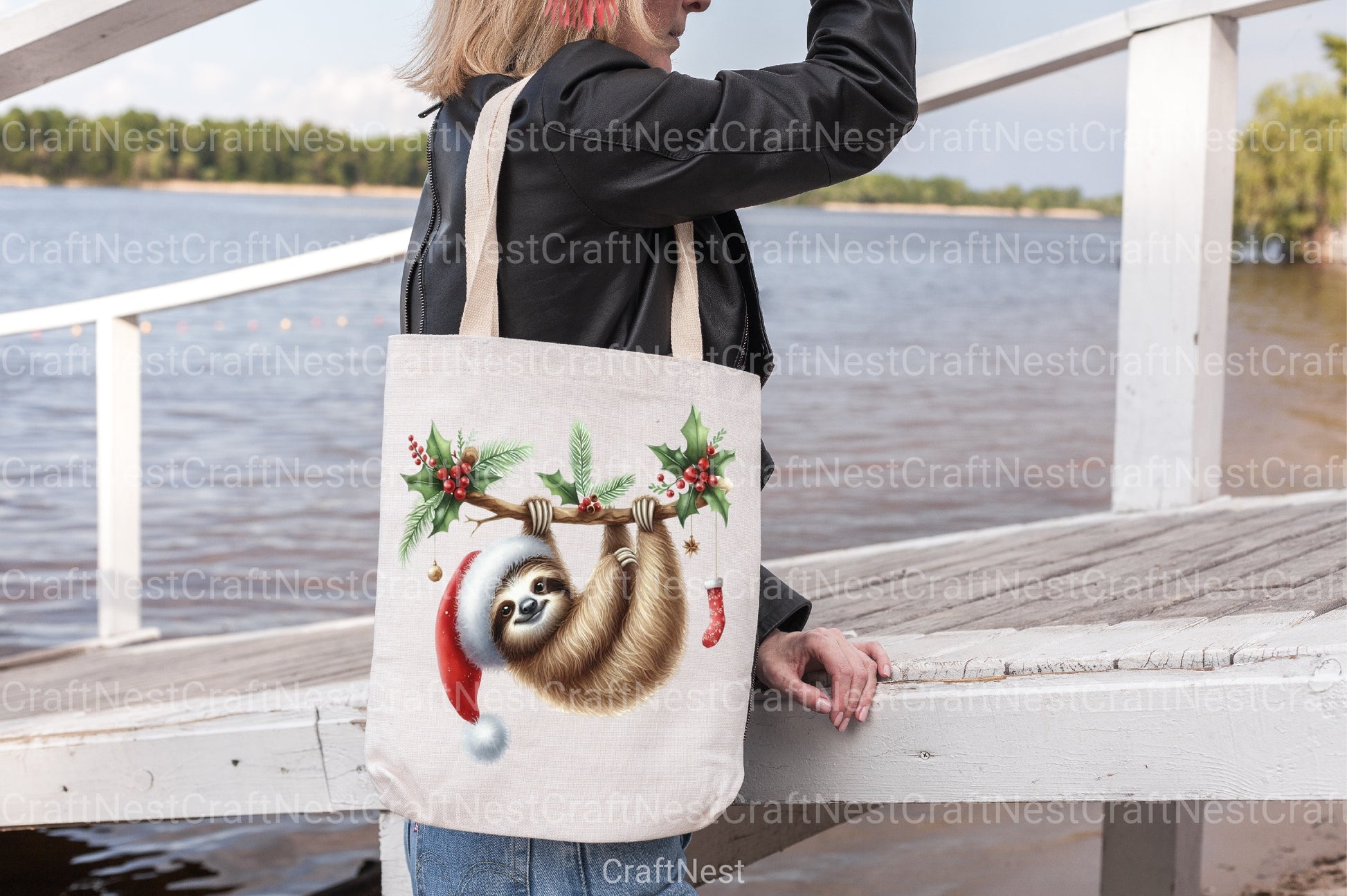 Christmas Sloth Clipart Bundle 2 - CraftNest - Digital Crafting and Art