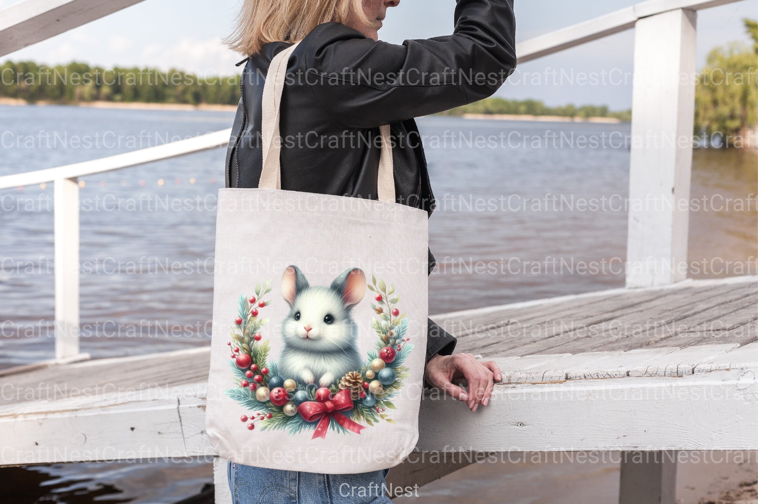 Christmas Mouse Clipart Bundle 3 - CraftNest - Digital Crafting and Art