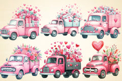Valentine Truck Clipart Bundle 7 - CraftNest - Digital Crafting and Art