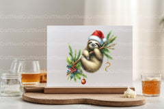 Christmas Sloth Clipart Bundle 2 - CraftNest - Digital Crafting and Art