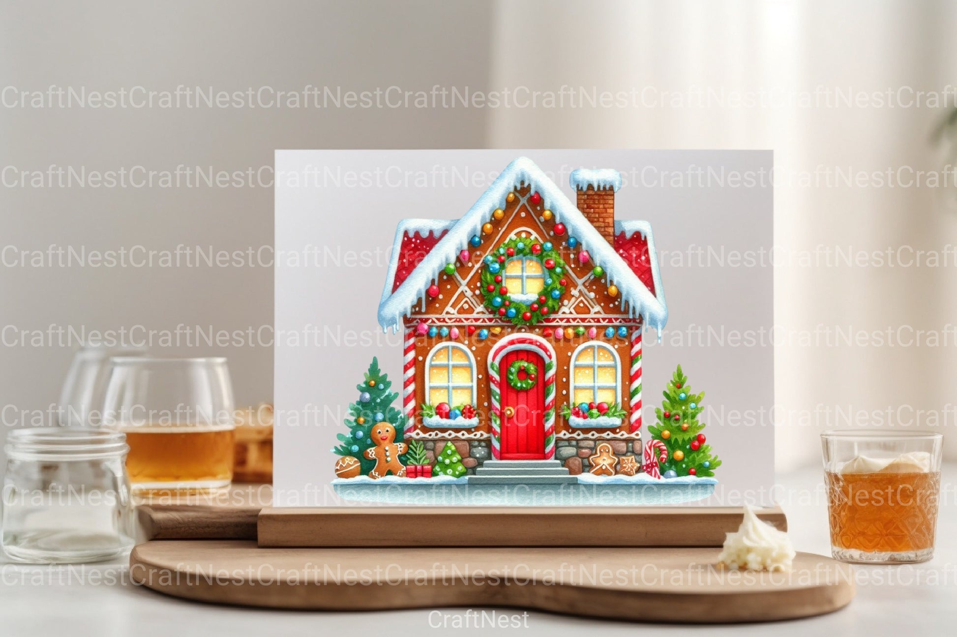 Christmas Gingerbread House Clipart Bundle 55 - CraftNest - Digital Crafting and Art