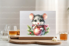 Christmas Mouse Ornament Clipart Bundle - CraftNest - Digital Crafting and Art