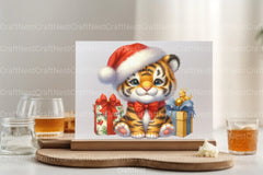 Christmas Tiger Clipart Bundle - CraftNest - Digital Crafting and Art